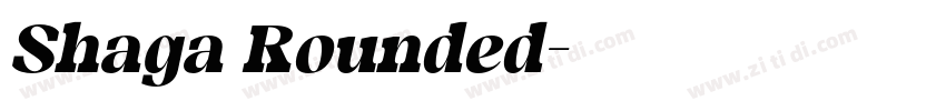 Shaga Rounded字体转换